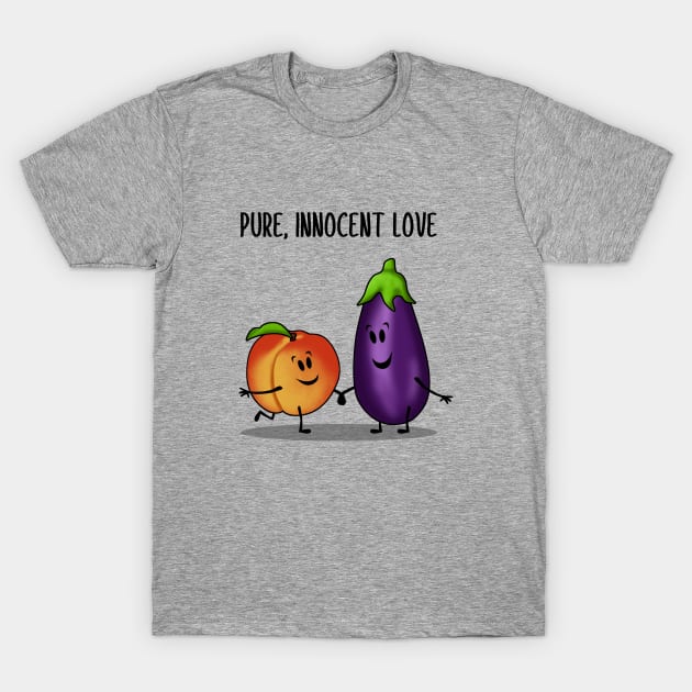 Eggplant and Peach T-Shirt by Godsibi